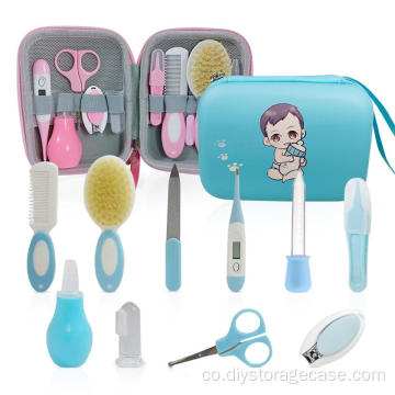 Bagnu di u Termometru Bursbrush Hairbrush 8-pezzu di almacenamento